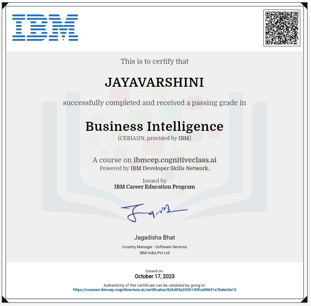 IBM Business Intelligence