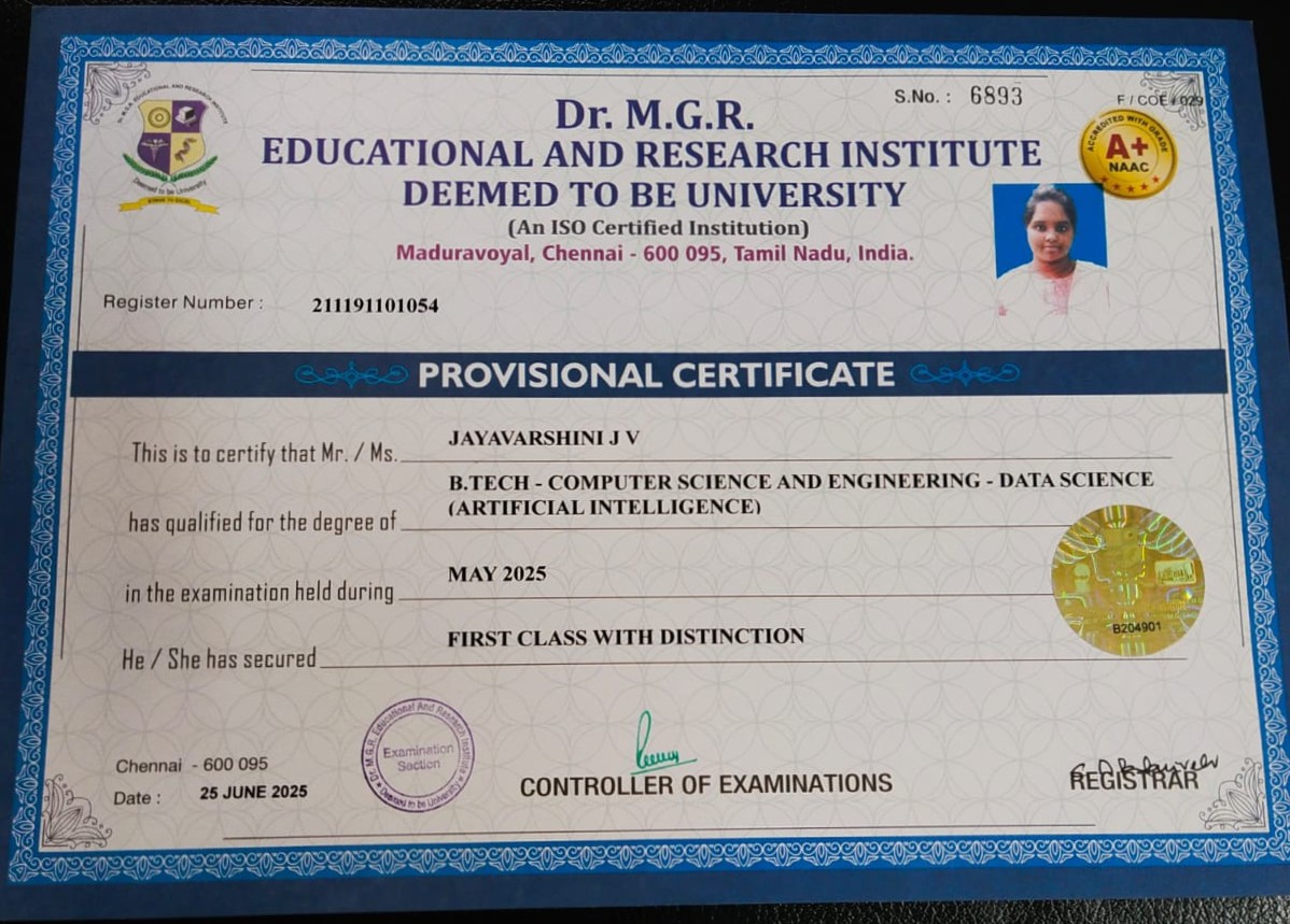B.Tech Completion